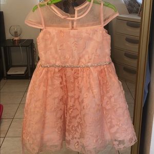 Peach Dress 4T with rhinestones